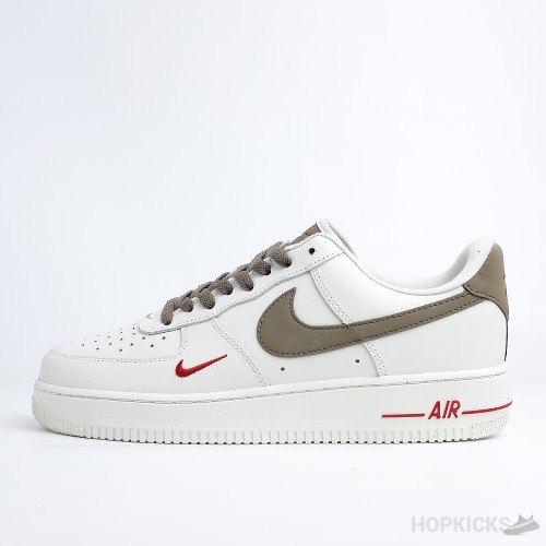 Air Force 1 Low Id White Brown Red (Premium Batch)